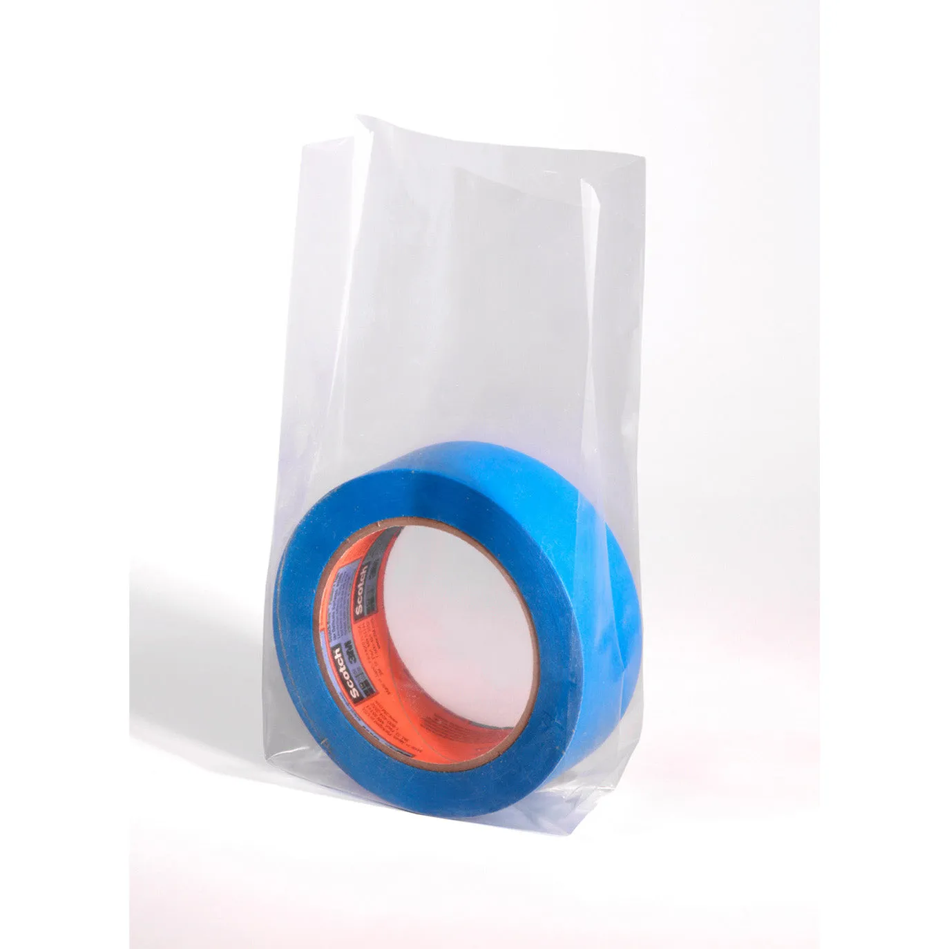 12" x 8" x 24" x 1.5 mil Clear Eco-Manufactured Plastic Side-Gusseted Bags (Case of 500)