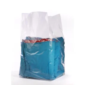 12" x 8" x 24" x 2 mil Clear Eco-Manufactured Plastic Side-Gusseted Bags (Case of 500)
