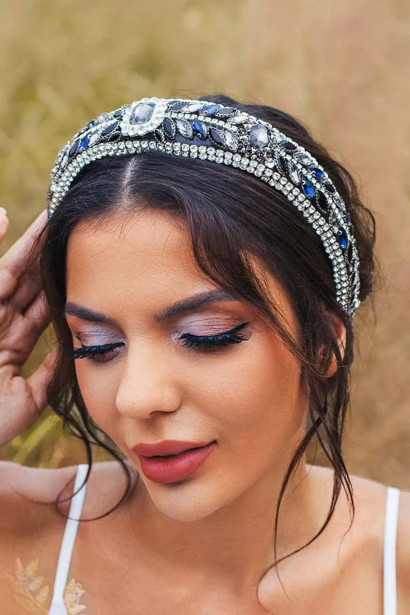 2025 Boho Rhinestones Headband Spark Crystal Prom Dress Wedding Accessories