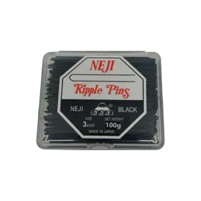 555 NEJI Ripple Pins 3" (72mm) 100gms Black