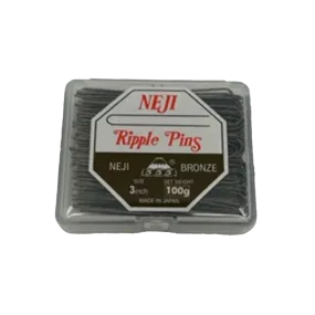 555 NEJI Ripple Pins 3" (72mm) 100gms - Bronze