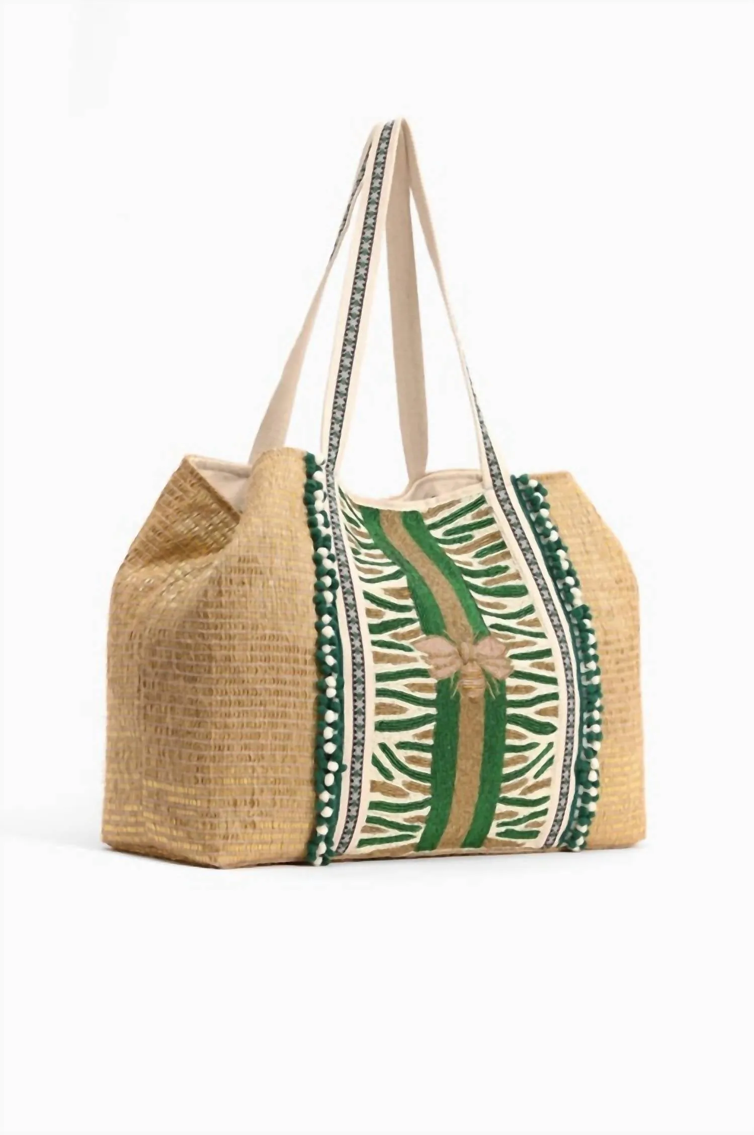 America & Beyond - Women's Bee Embellished Tote Bag