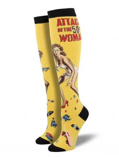 Attack Of The 50 Ft. Woman Knee High Socks (Women's)