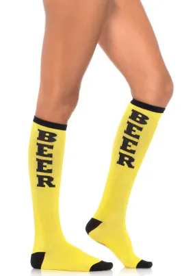 Beer Run Knee High Socks (Women's)