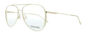 Calvin Klein CK21100 717 Shiny Gold Aviator Eyeglasses