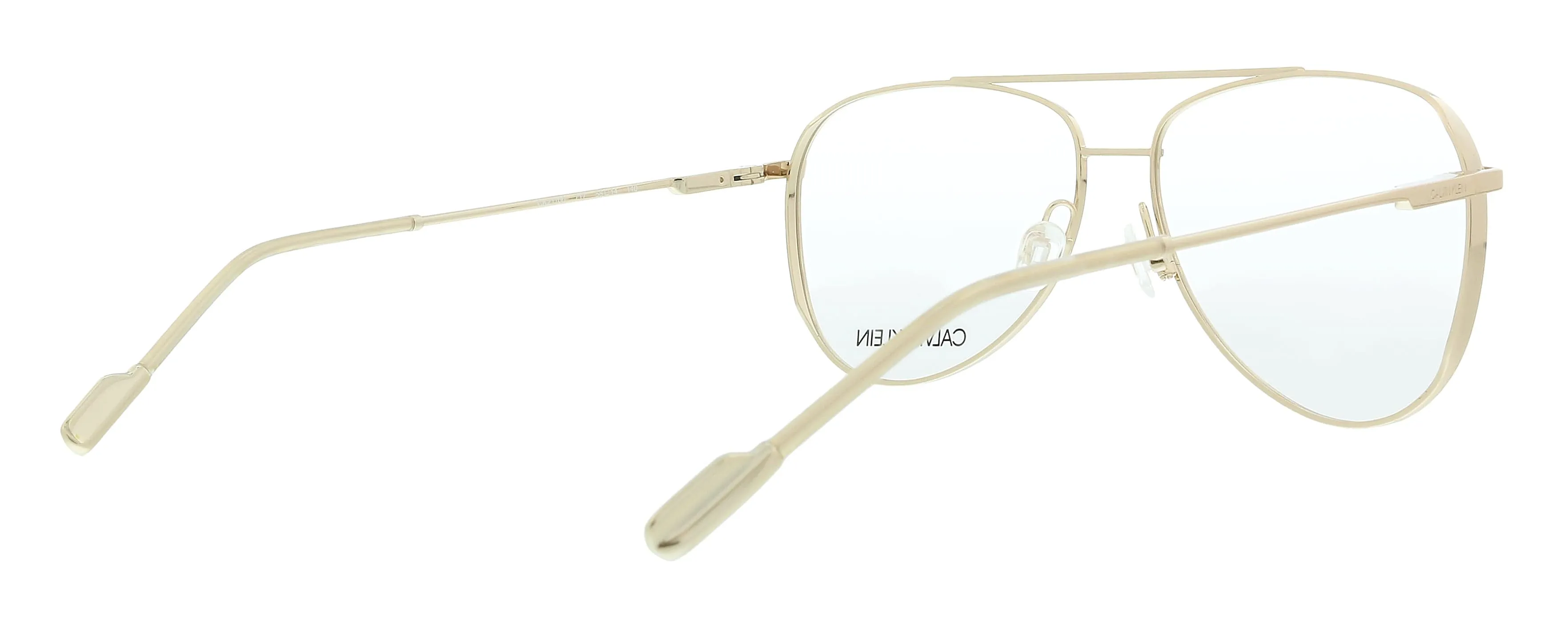 Calvin Klein CK21100 717 Shiny Gold Aviator Eyeglasses