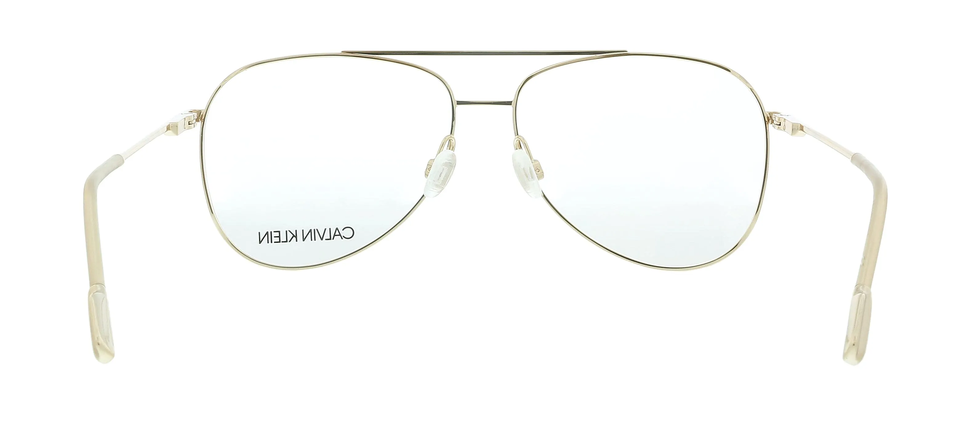 Calvin Klein CK21100 717 Shiny Gold Aviator Eyeglasses