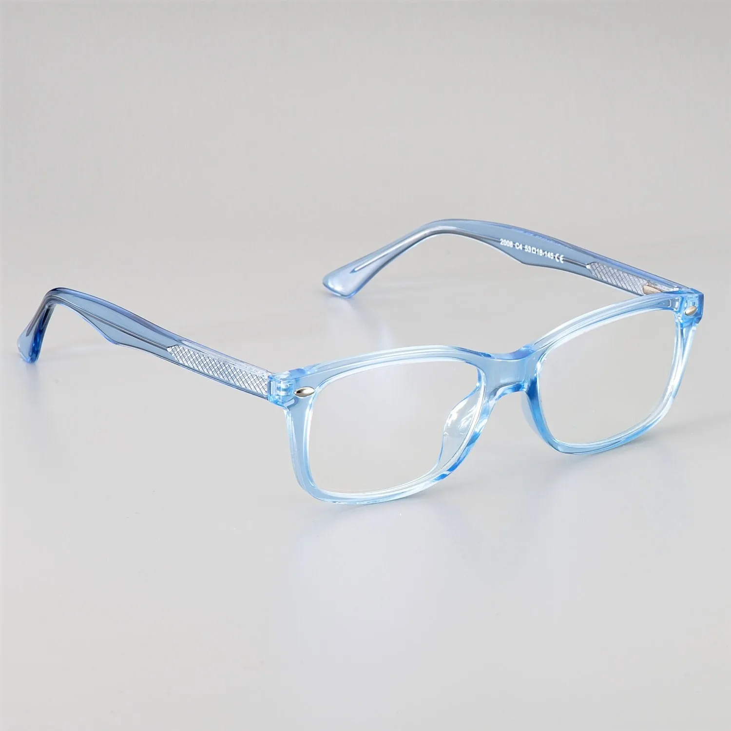 CCspace Unisex Full Rim Square Tr 90 Titanium Frame Eyeglasses 51018