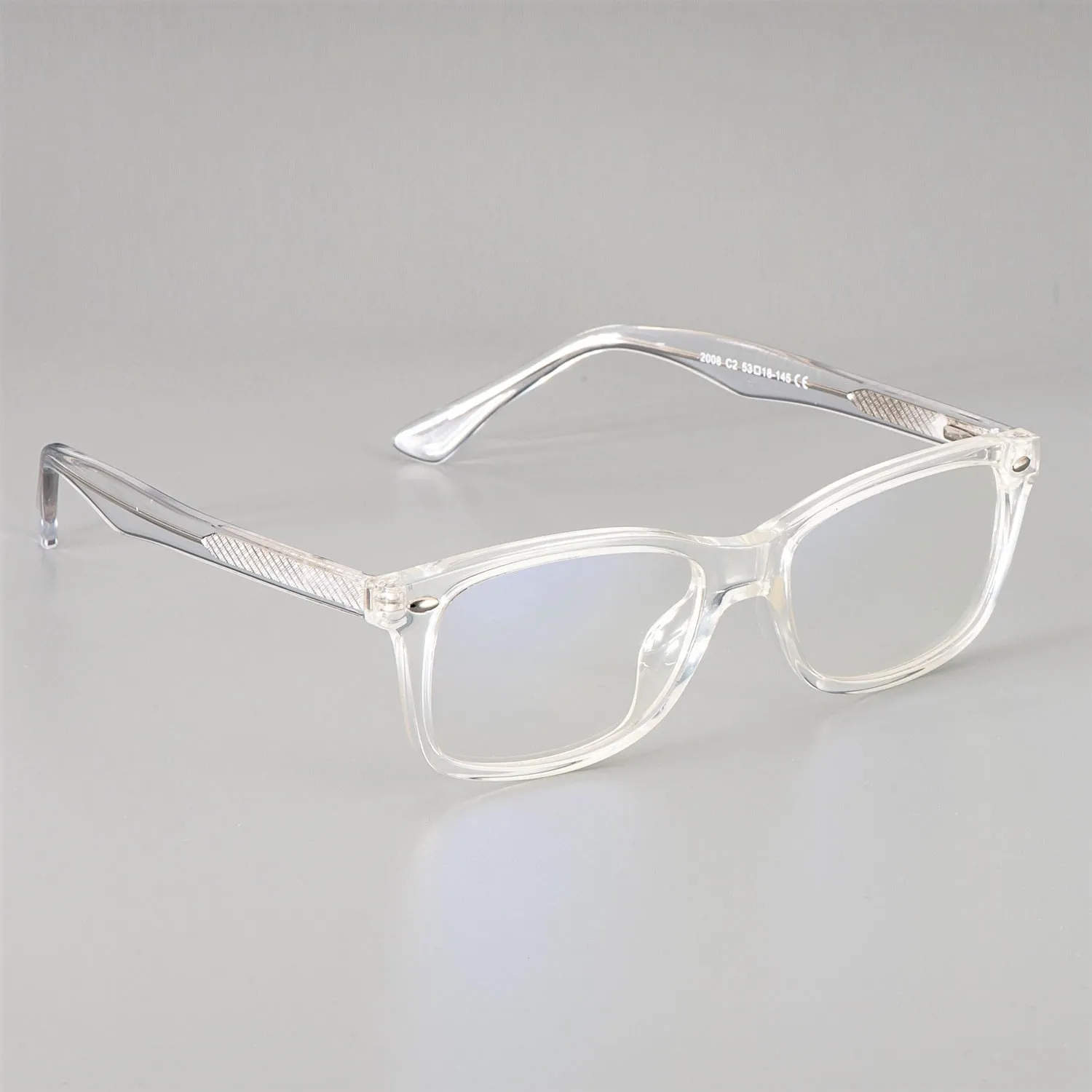 CCspace Unisex Full Rim Square Tr 90 Titanium Frame Eyeglasses 51018