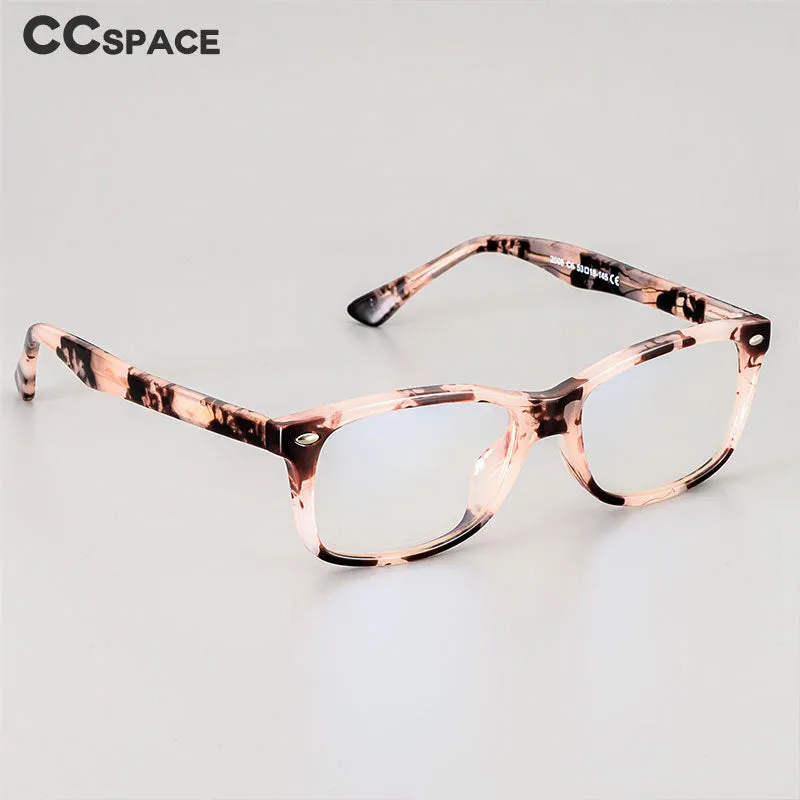 CCspace Unisex Full Rim Square Tr 90 Titanium Frame Eyeglasses 51018