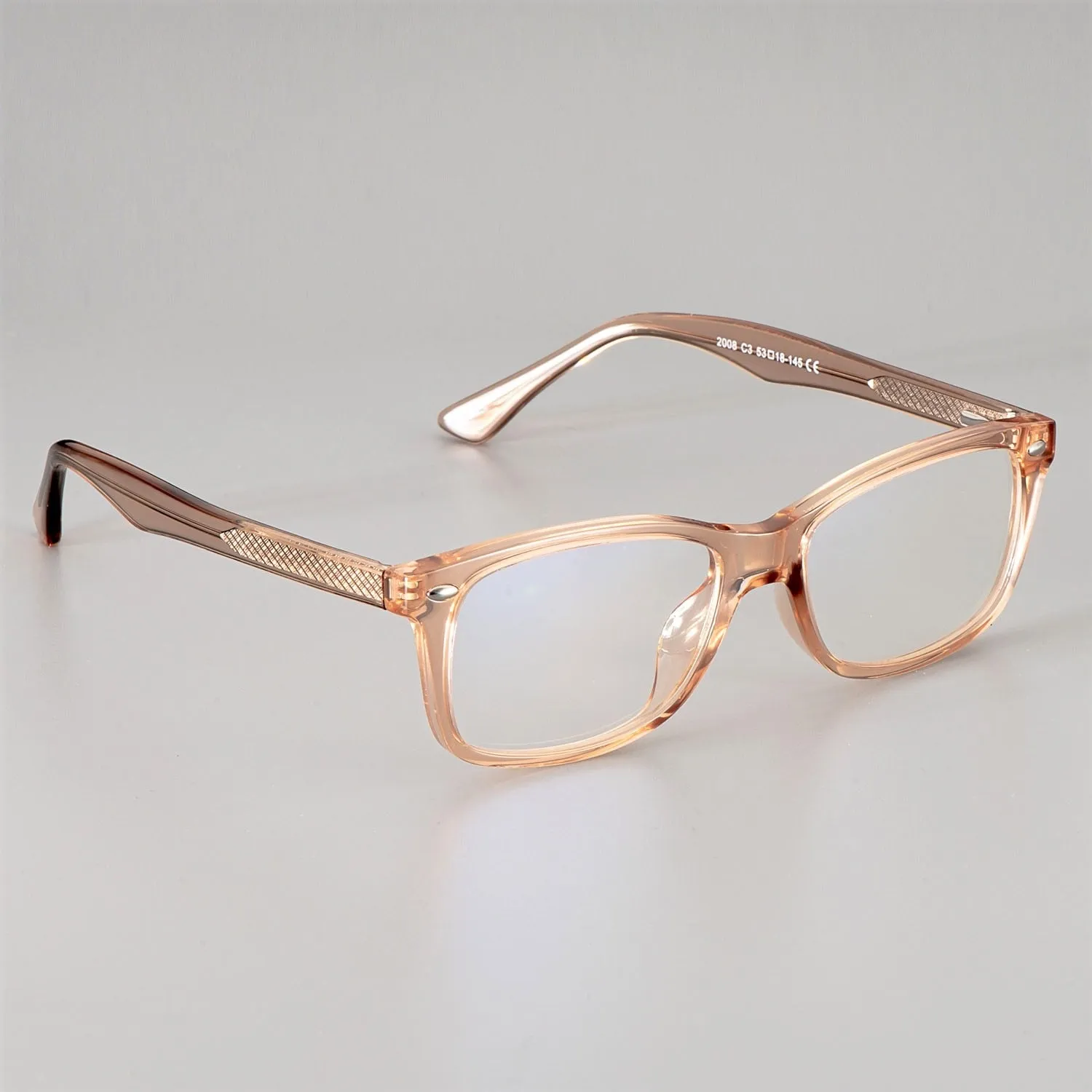 CCspace Unisex Full Rim Square Tr 90 Titanium Frame Eyeglasses 51018