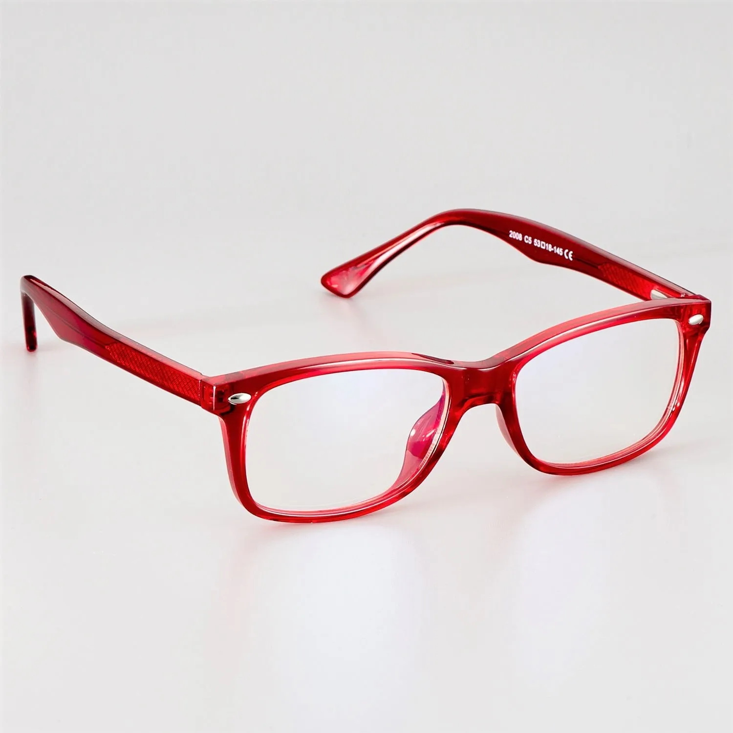 CCspace Unisex Full Rim Square Tr 90 Titanium Frame Eyeglasses 51018