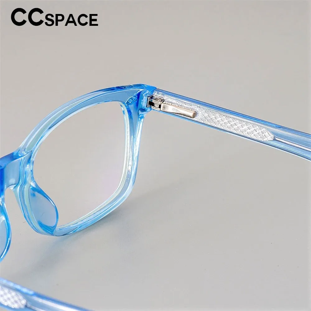 CCspace Unisex Full Rim Square Tr 90 Titanium Frame Eyeglasses 51018