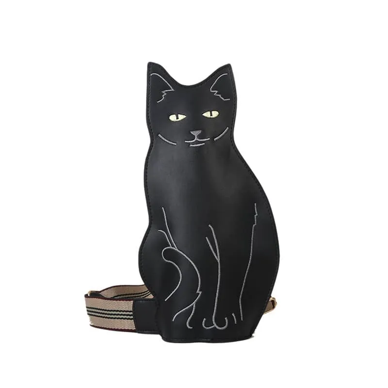 Cute Cartoon Kitten Shoulder Crossbody PU Bag