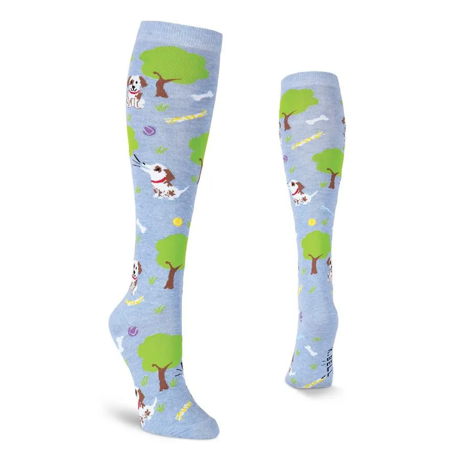 Dog Park Knee High Socks (Women's)