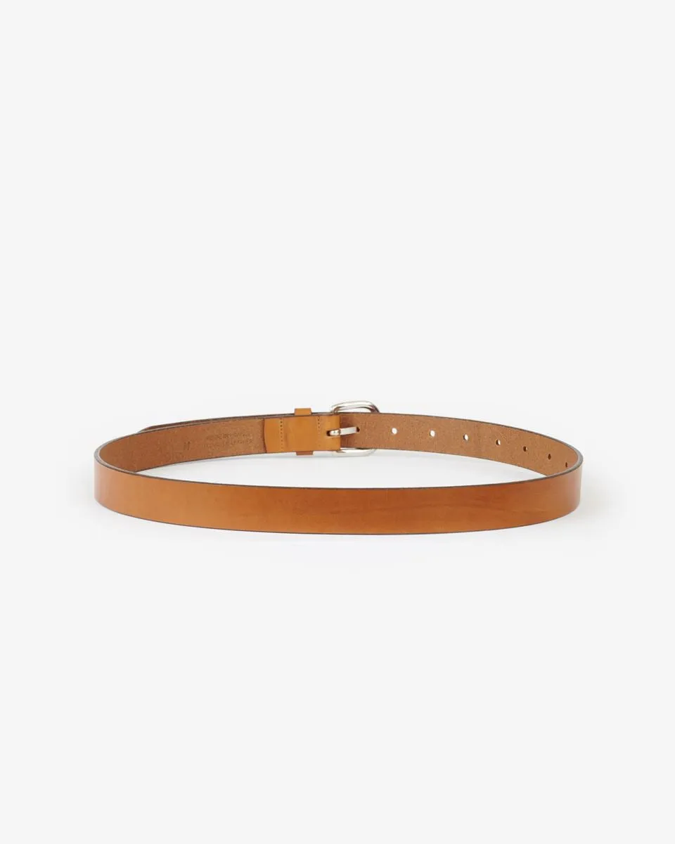 Isabel Marant Zap Leather Belt - Natural