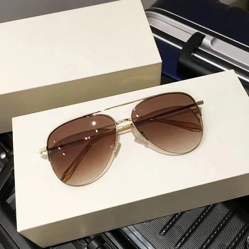 Metal Men Oval New For Light Driving Women Form Sun Polarized Outdoor Frame Sunglasses