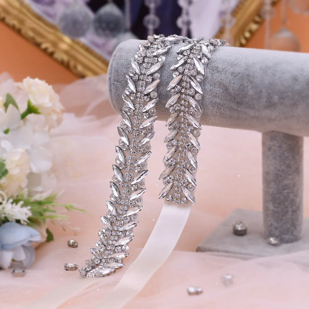 Silve Rhinestone Wedding Belt for Wedding Dresses