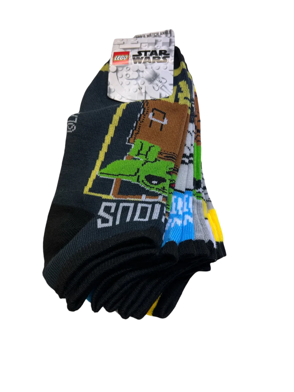 Socks Lego Star Wars 5pk Ankle Size 5-10