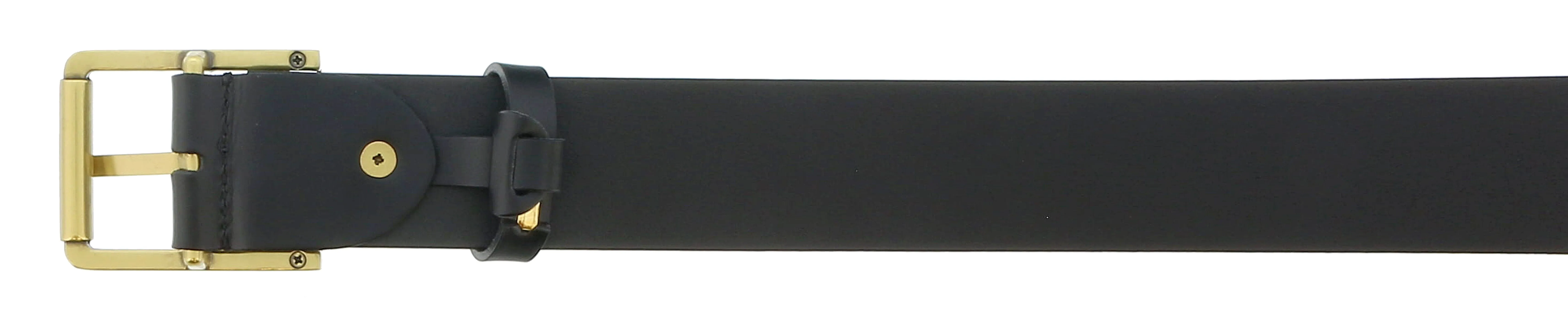 Versace Jeans Couture Black Sleek Signature Buckle Belt Adjustable Mens Belt-