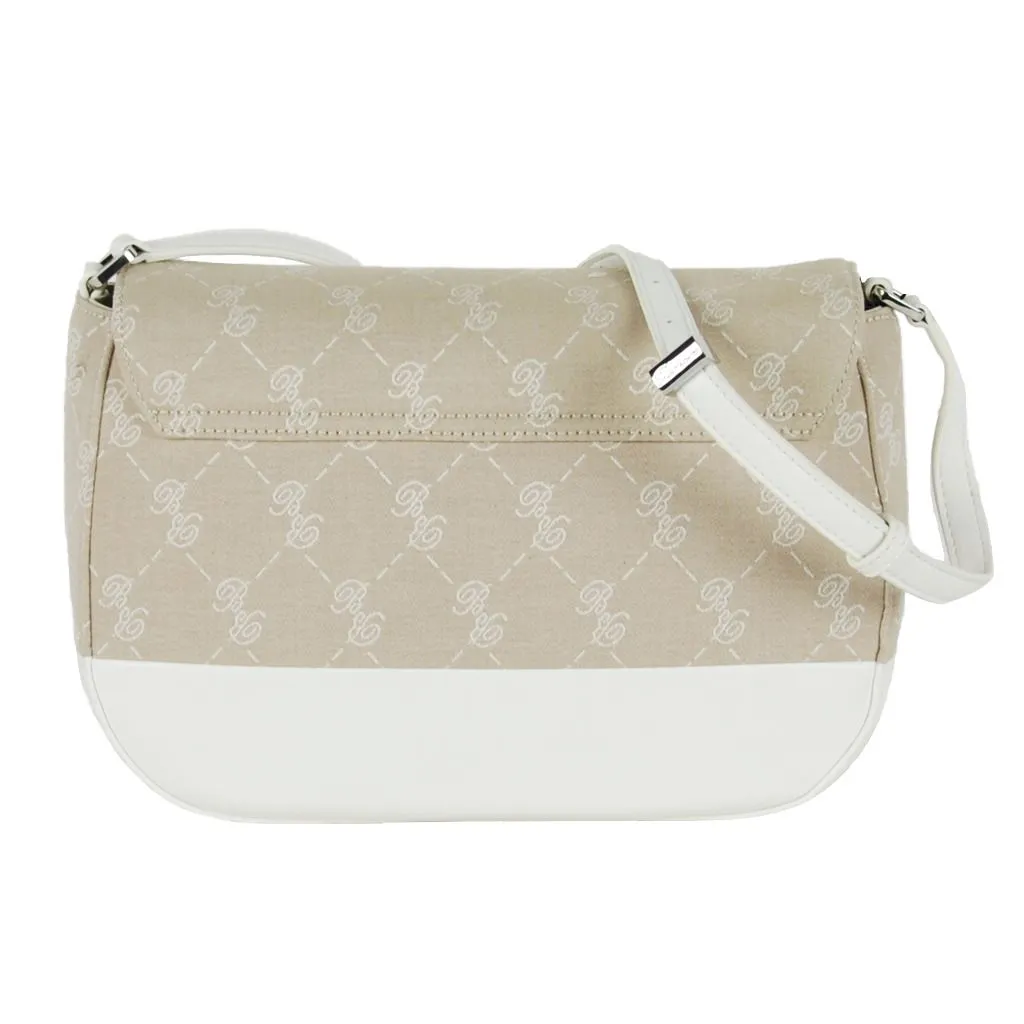 White Cotton Crossbody Bag