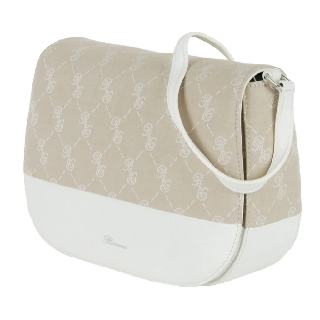 White Cotton Crossbody Bag